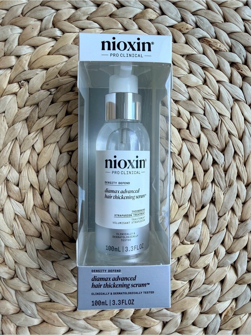 Nioxin Diamax Advanced Hair Thickening Serum – New Sealed – 3.3 oz / 100mL